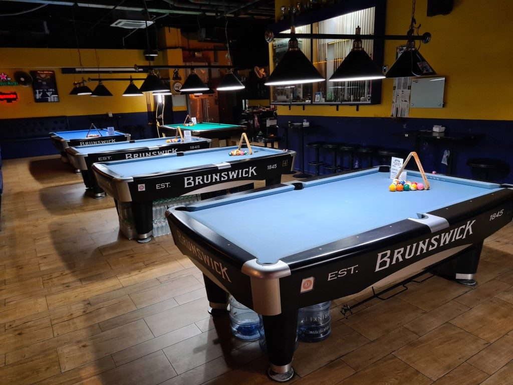Pool Tables at the Sportsman Sports Bar Bangkok
