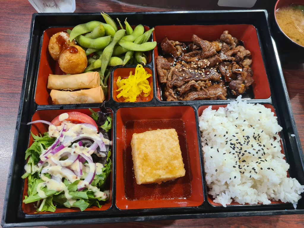 Awesome Japanese Bento Box in Darwin at Oishi-ya Japanese Restaurant