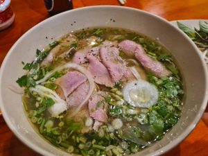 Beef Pho Noodle Soup at Pho Viet Restaurant Cairns