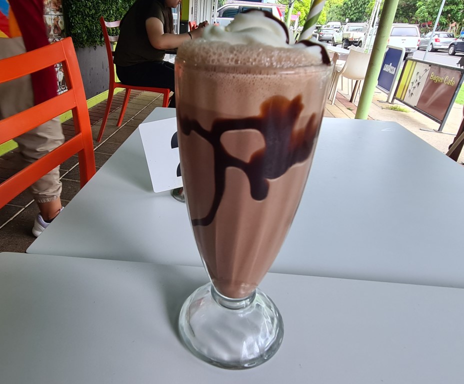 Chocolate Milkshake at Bagus Cafe Cairns