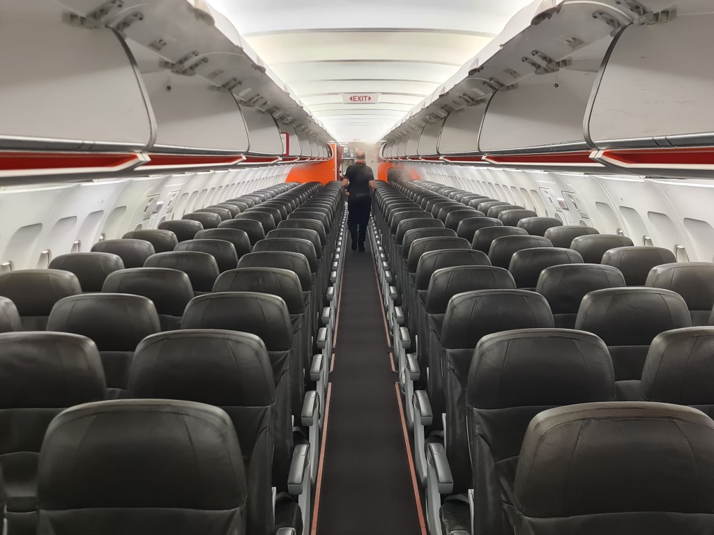 Interior of the Jetstar A320