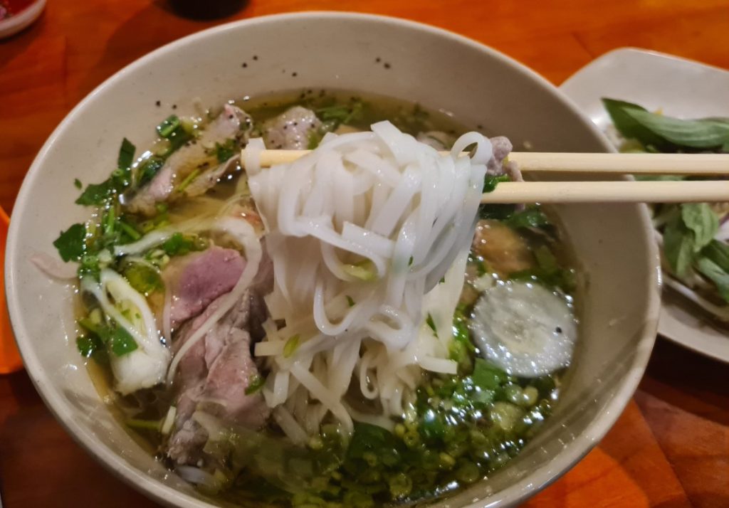 Pho Noodle Soup at Pho Viet Vietnamese Restaurant in Cairns