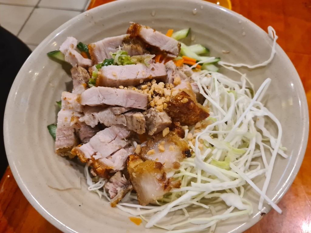 Pork Belly with noodles at Pho Viet Cairns