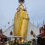 Standing Buddha in Bangkok at Wat Intharawihan