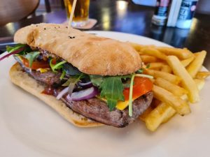 Steak Sandwich at Hotel Darwin pub