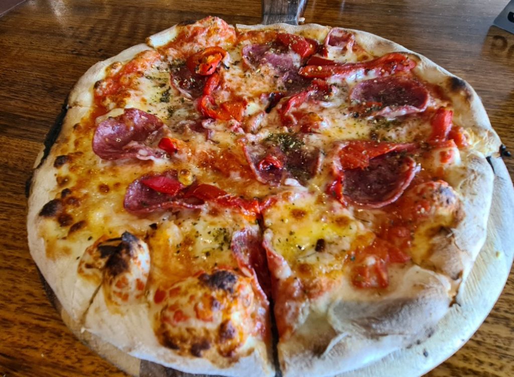 Tasty pizza at Villa Romana Trattoria Italian Restaurant Cairns