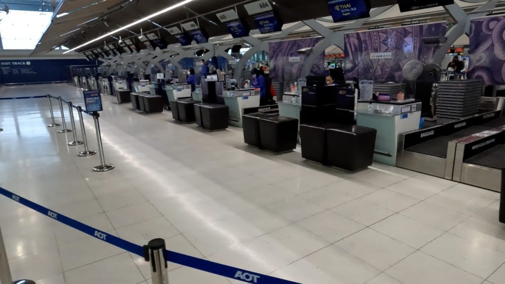 Thai Airways Business Class Check-in Counters at Suvarnabhumi Airport