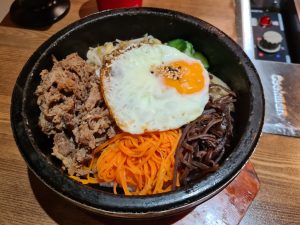Beef Bibimbap at Maru Korean Restaurant Brsibane CBD