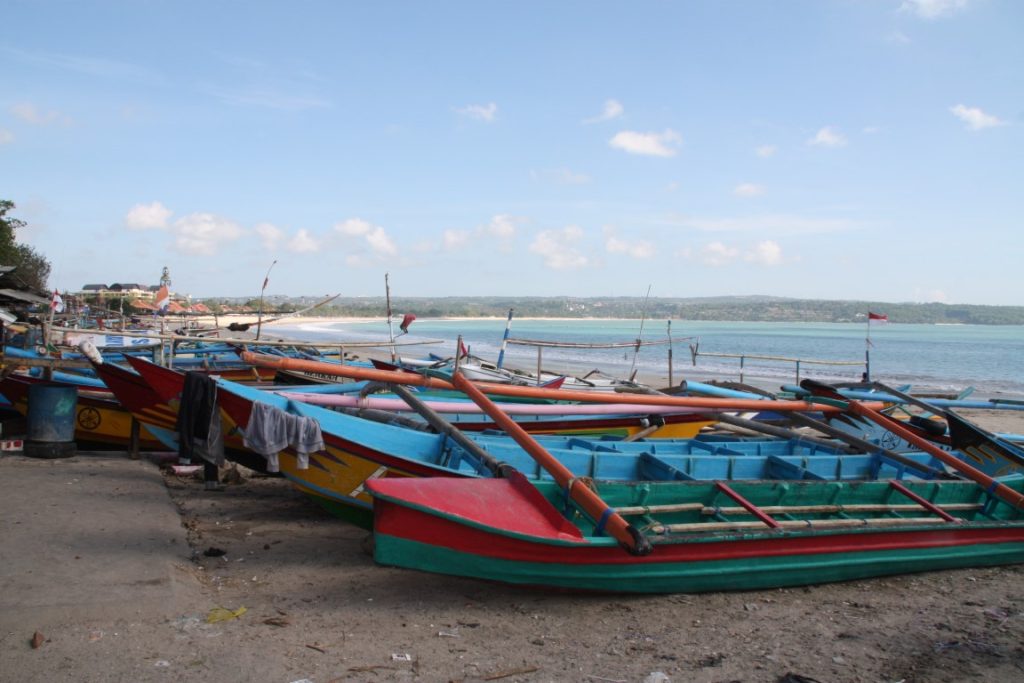 Fishing Boats at Jimbaran Bay Bali