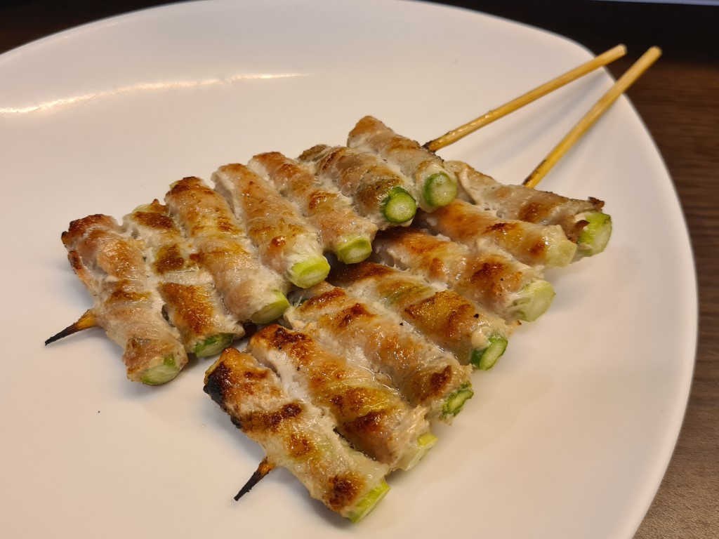 Grilled meat skewers at Nanbantei Japanese Restaurant Singapore