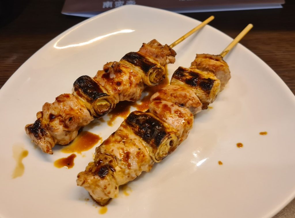 Meat skewers at Nanbantei Japanese Yakitori Restaurant Singapore