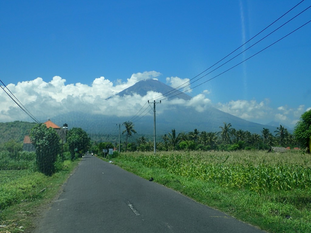 Amed is close to Mount Agung volcano in Bali