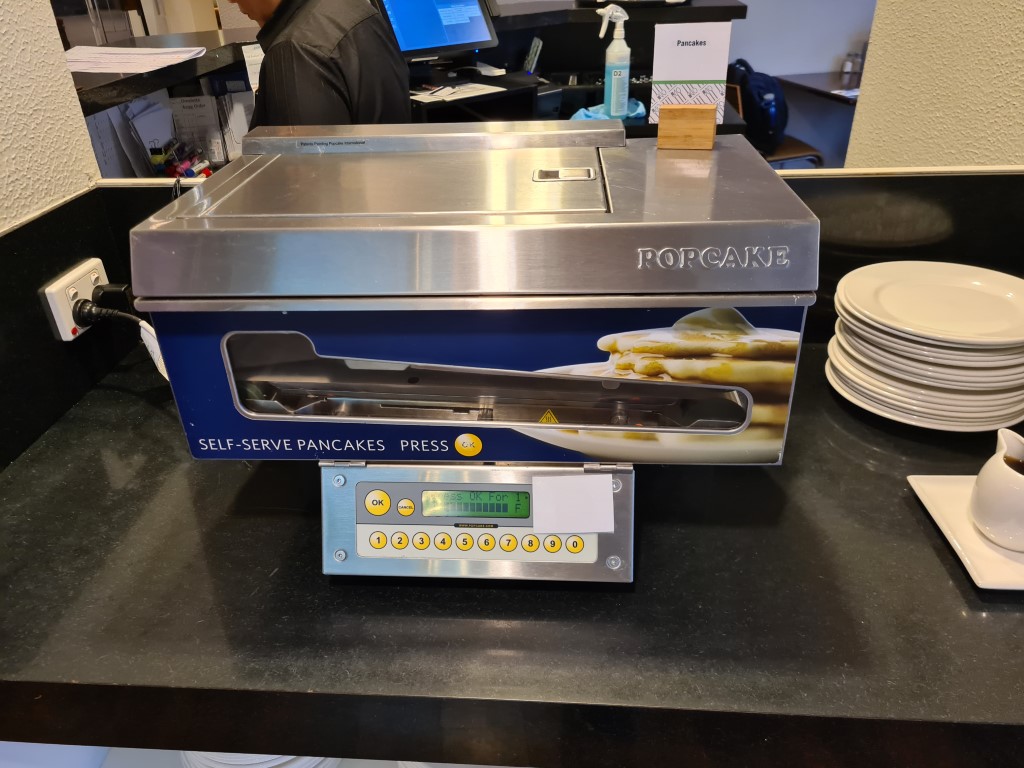 Pancake Machine at Atrium Restaurant at Doubletree by Hilton Cairns
