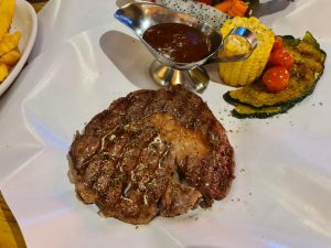 Ribeye Steak at Why Ribs and Rumps Steakhouse Restaurant Chiang Mai