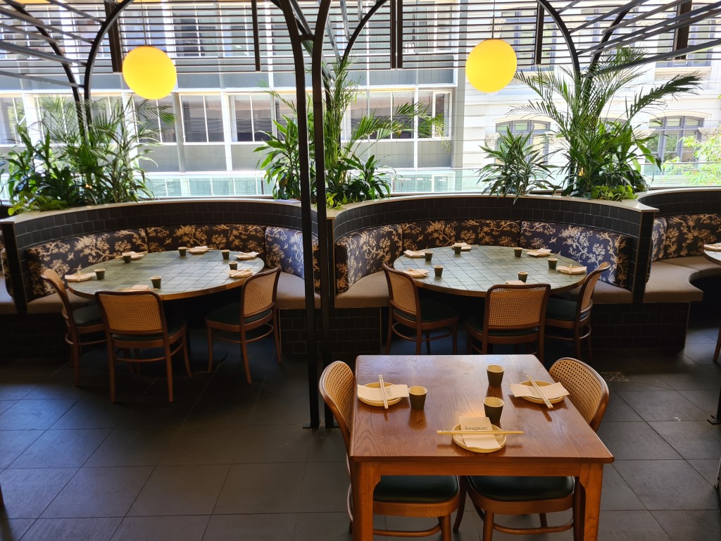 Semi-outdoor dining at Longtime Dining Restaurant Brisbane