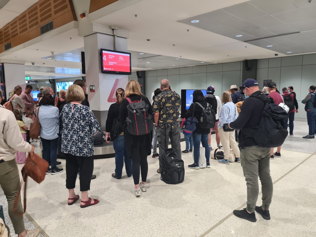 The baggage carousel hoggers at Sydney Airport