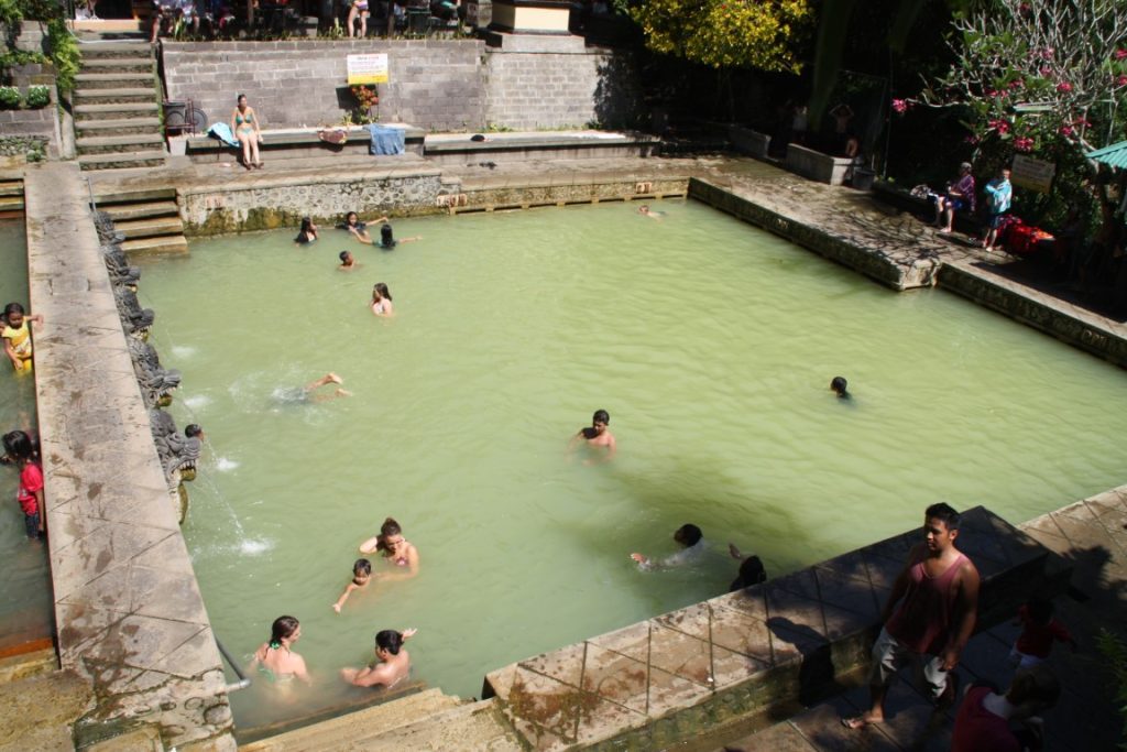 Thearpeutic Swimming at the Hot Springs Bali