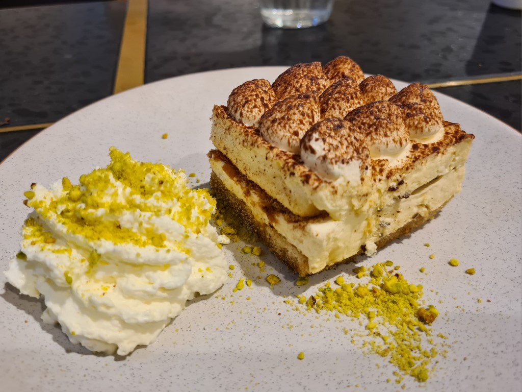 Tiramasu Dessert at Sherwal Mediterranean Fusion Restaurant QVB Sydney CBD