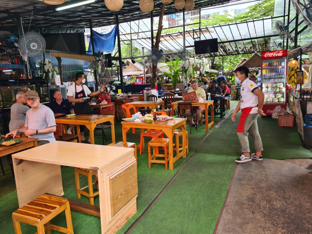Inside Thai Street Food Complex Soi 11 Sukhumvit Bangkok