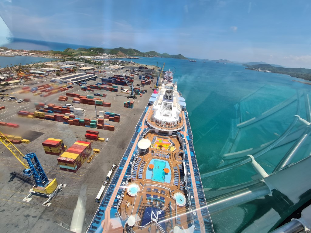 View from the North Star Observation Capsule on Quantum of the Seas