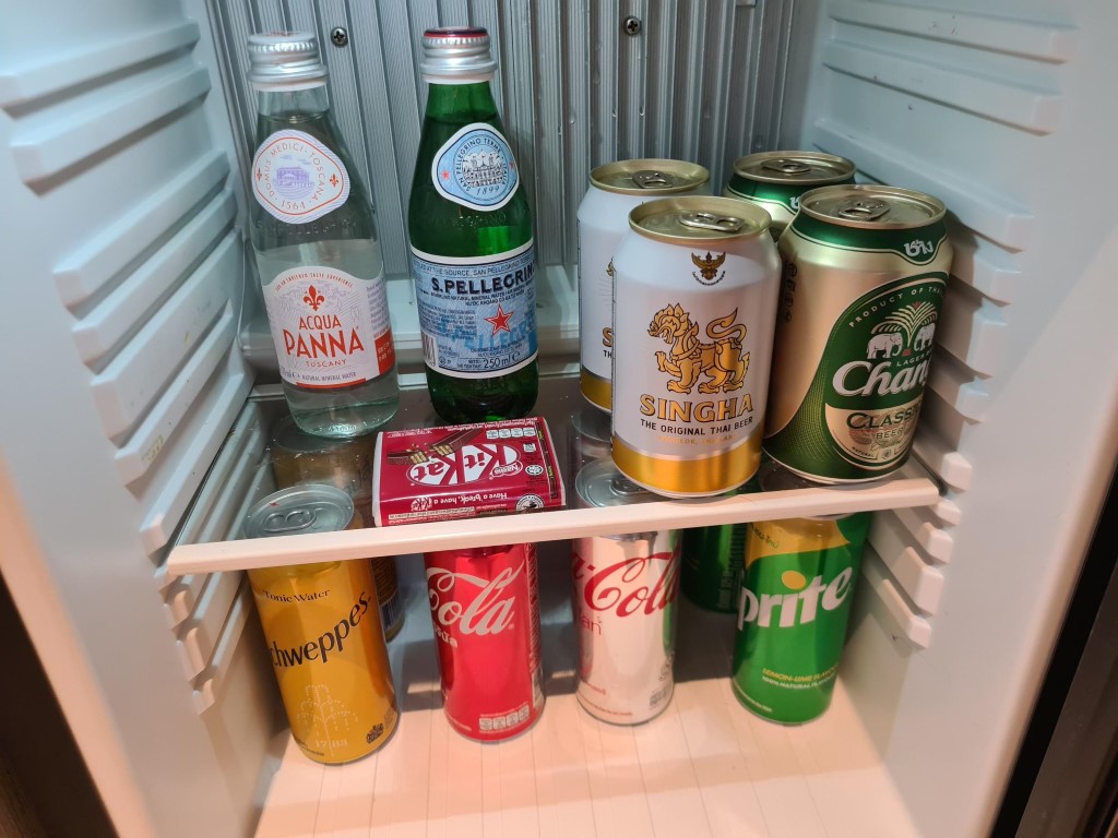 Beer cost from Hotel Mini-bar in the hotel room in Bangkok