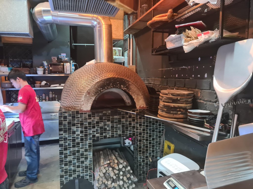 Traditional Pizza Oven at Vesuvio Pizza Restaurant Bangkok