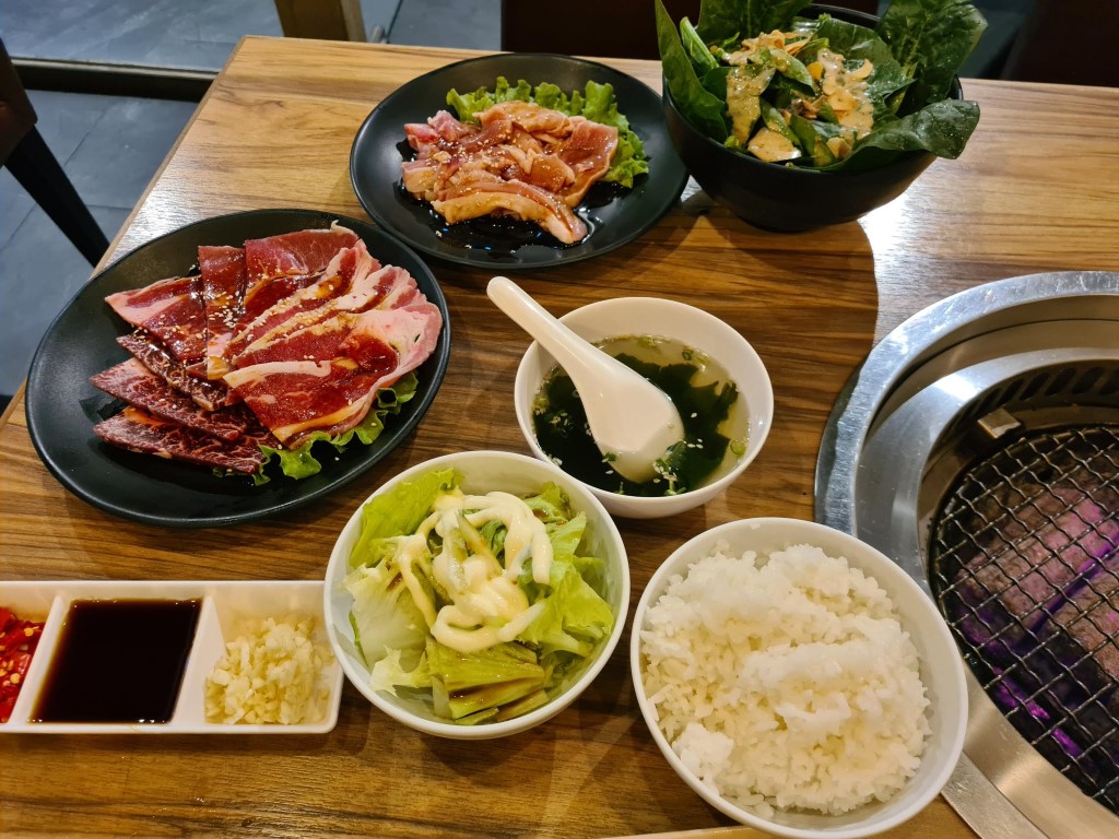 BBQ Meat at Gyu-Kaku Japanese BBQ Restaurant Bangkok