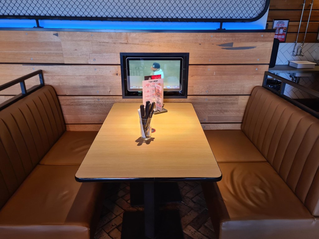 Booths with TV Screens at The Sporting Globe Sydney