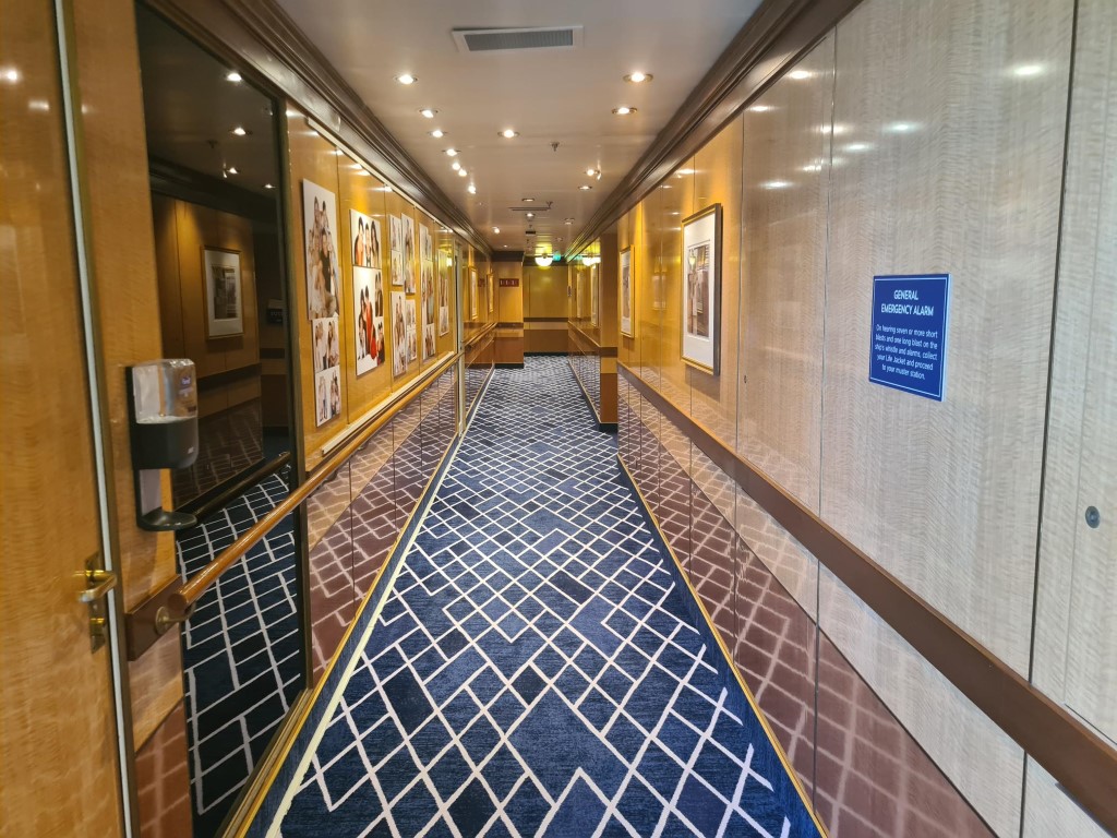 Corridor to get to the other side of the ship