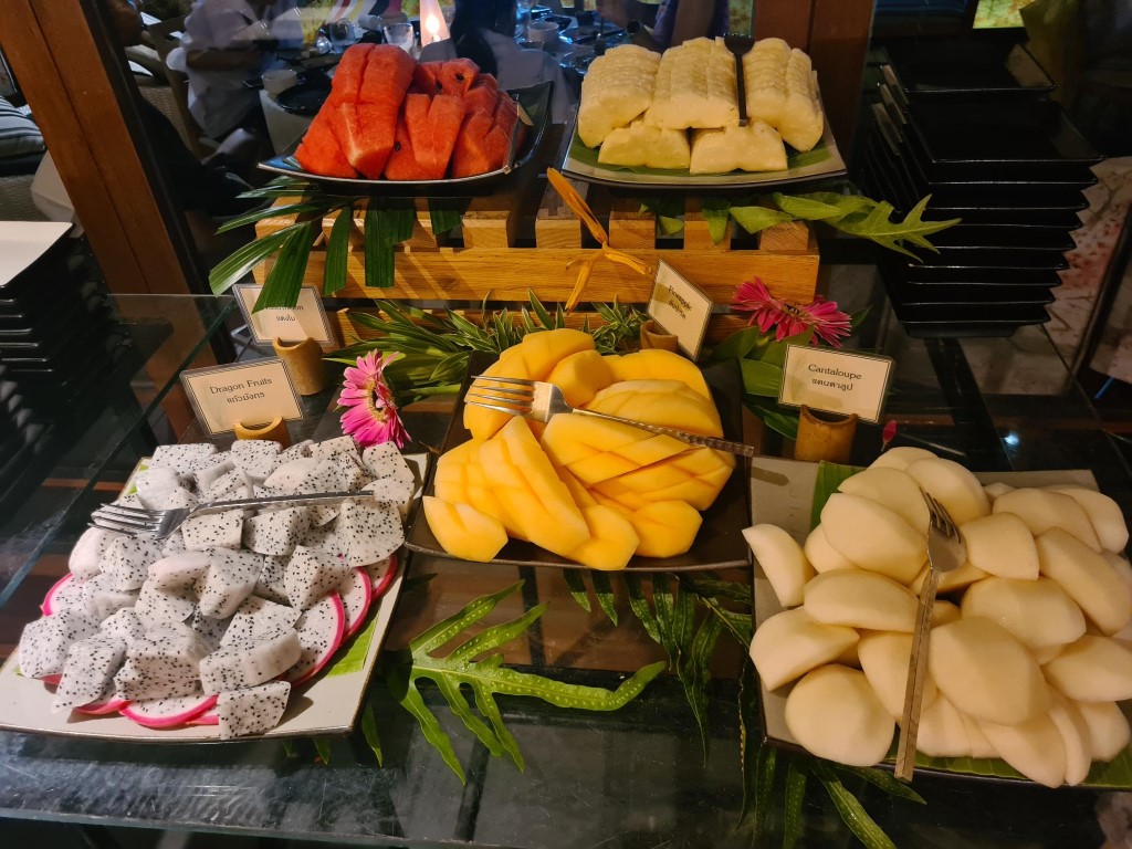 Fresh Fruit at the Japanese Buffet at Hagi Japanese Restaurant Hua Hin