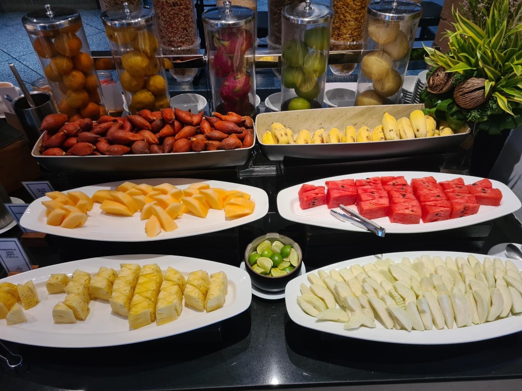 Fresh Tropical Fruit at the Buffet Breakfast at Hilton Hua Hin Resort Hotel