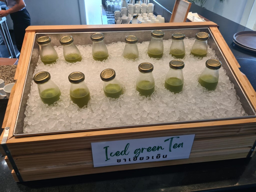 Iced Green Tea at the Buffet Breakfast at Hilton Hua Hin Resort Hotel