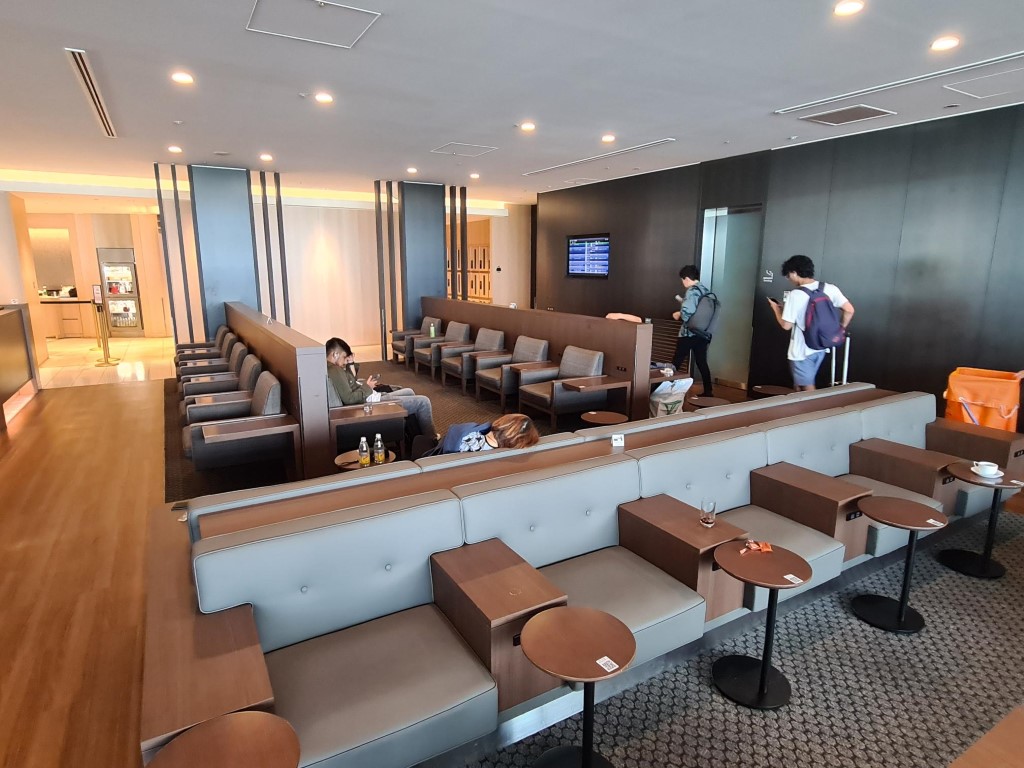 Inside JAL Sakura Lounge at Haneda Tokyo International Airport