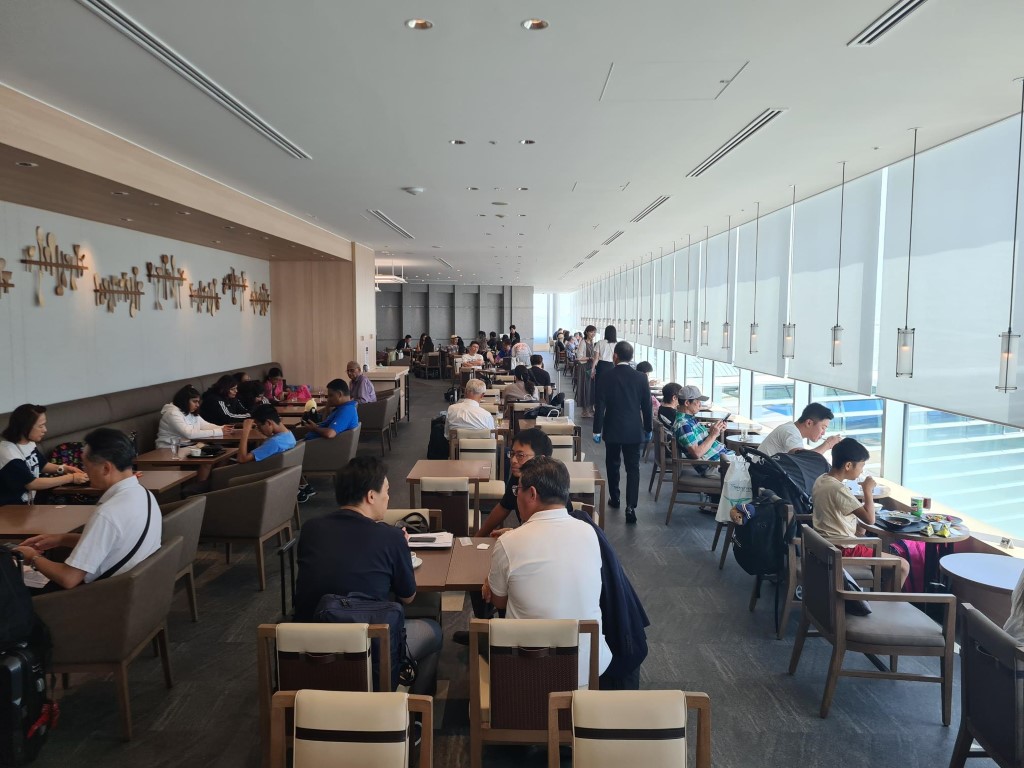 Inside Japan Airlines Sakura Lounge at Haneda Tokyo International Airport