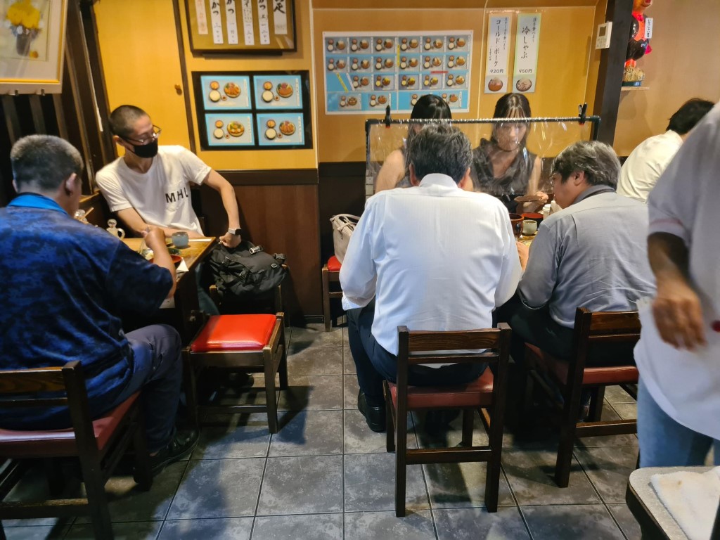 Inside Tonchinkan Tonkatsu Restaurant Tokyo