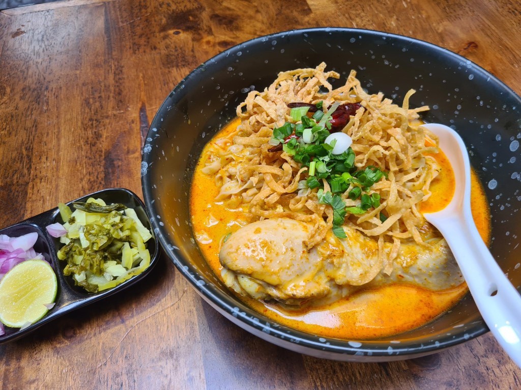 Khao Soi Northern Thailand Noodle Soup at Soi 11 Sukhumvit Bangkok