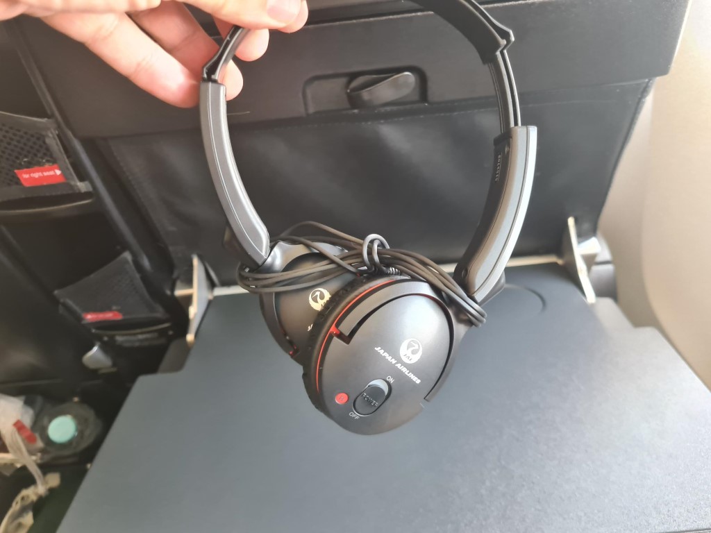 Noise Cancelling Headphones in JAL Premium Economy