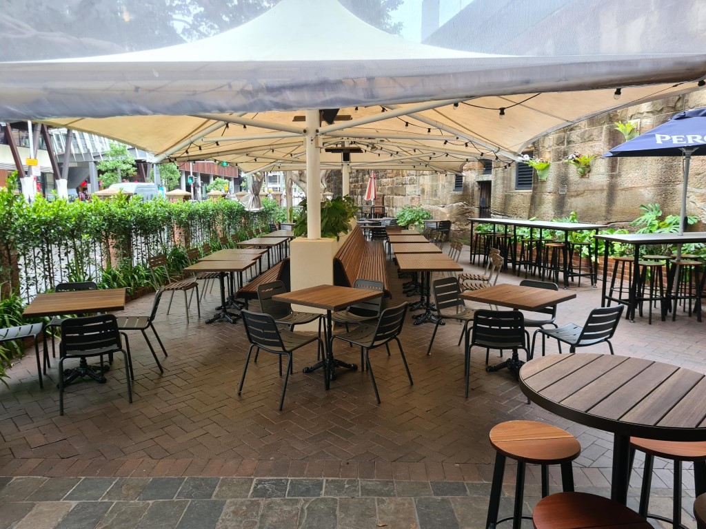 Outdoor Beer Garden at Sussex Hotel Sydney