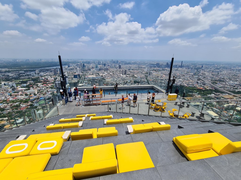 The Top of Mahanakon Skywalk Observation Deck Bangkok