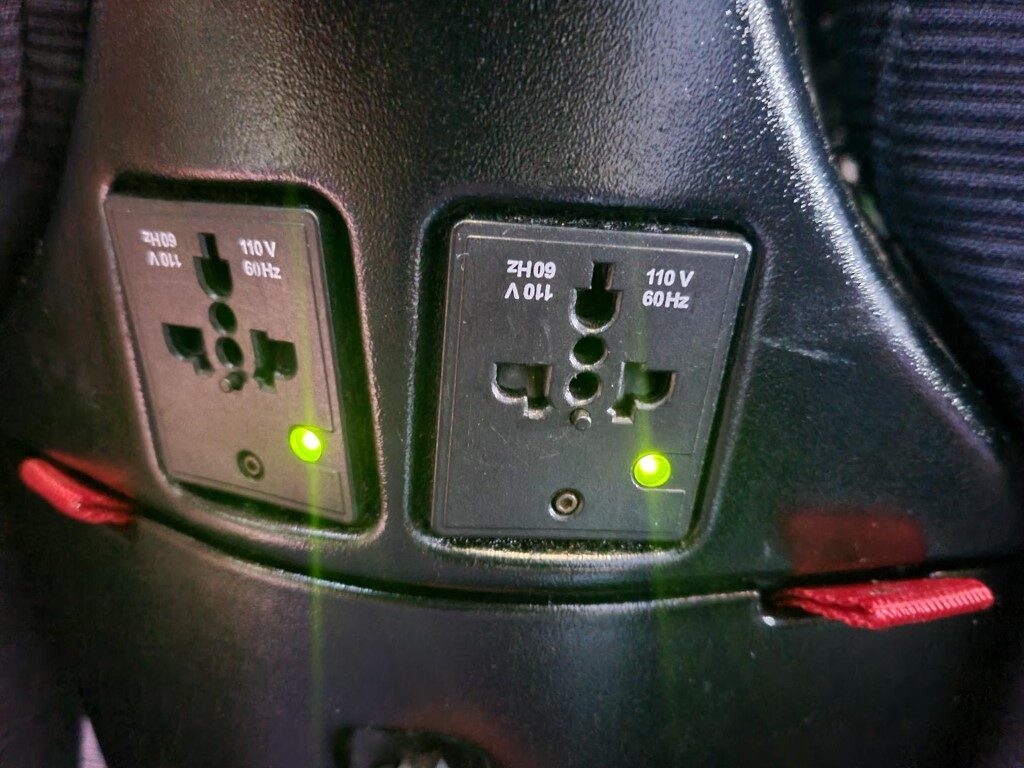 Universal Power Adaptor in Japan Airlines Premium Economy