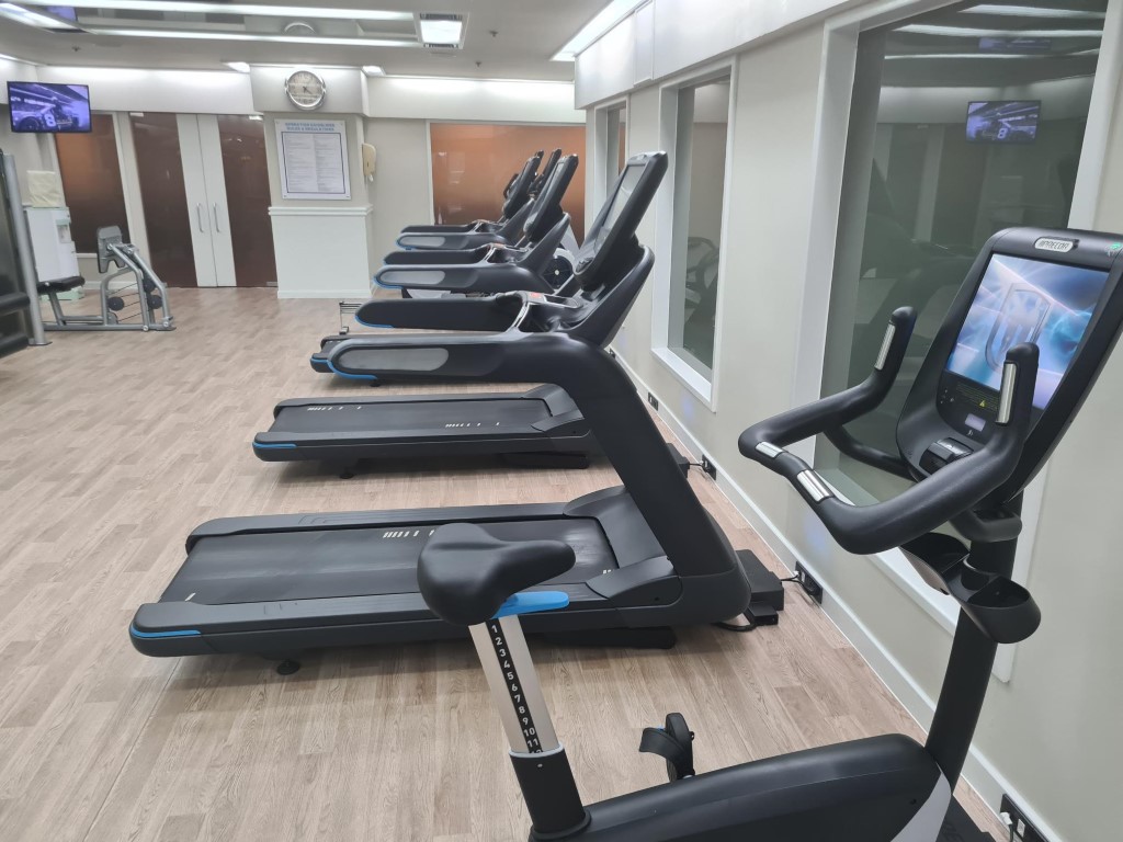 Walking Running Machines at Hilton Hotel Fitness Centre