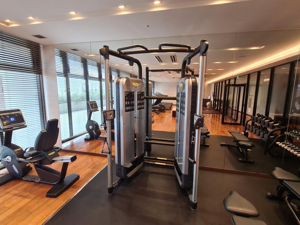 Weight Machine at the Gymnasium in Hyatt Regency Naha Hotel Okinawa Japan