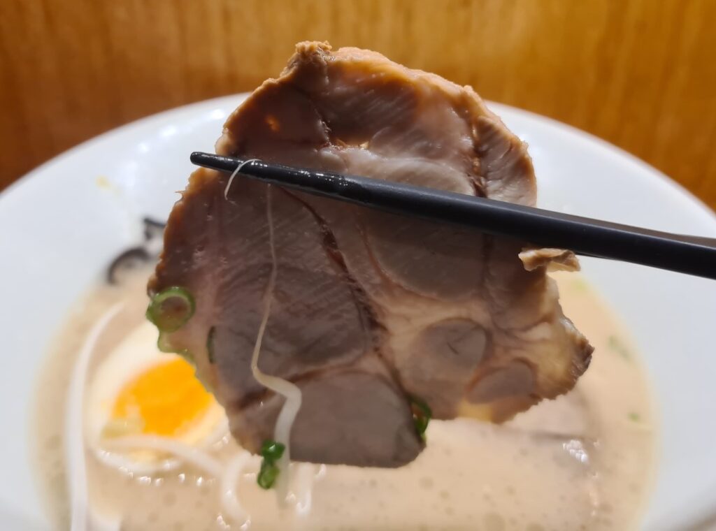 Roast Pork slices at Ippudo Ramen Restaurant Sydney