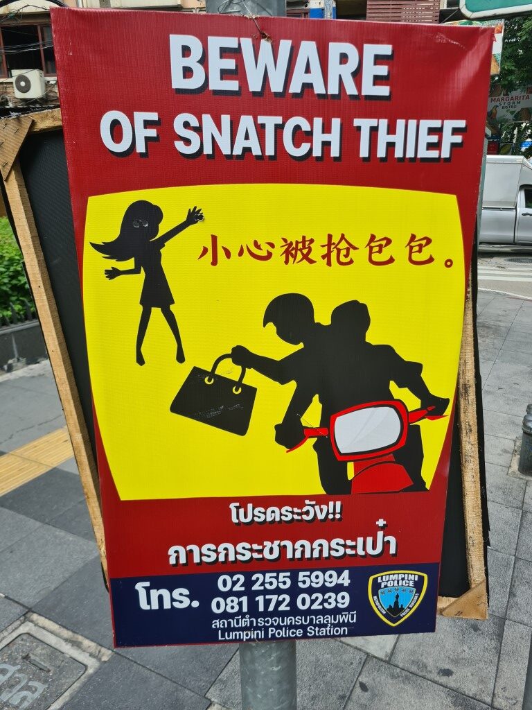 Bangkok Travel Dangers – Bag Snatching