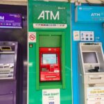 Withdrawing Cash from ATM Cash Machines in Thailand