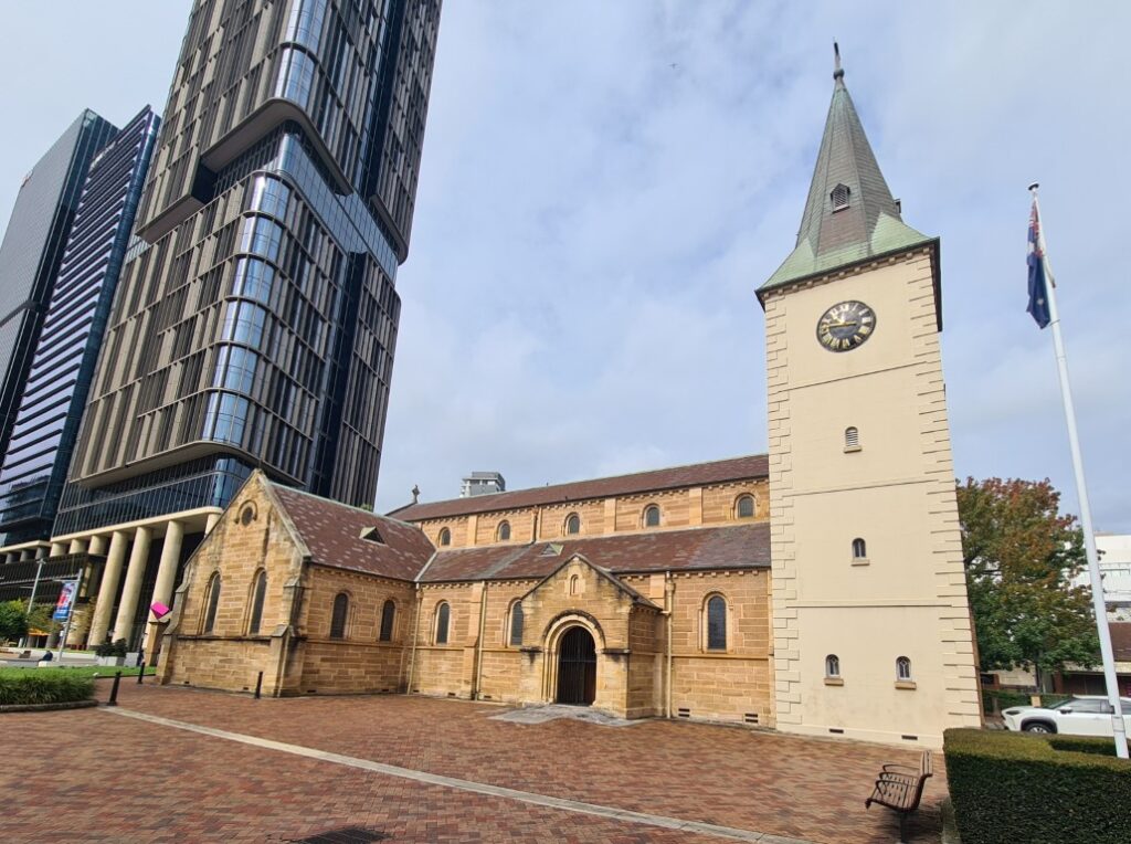 St John's Cathedral in heart of Parramatta