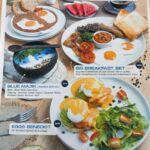 Breakfast menu at Ark Bar Hip-restaurant Chaweng Beach