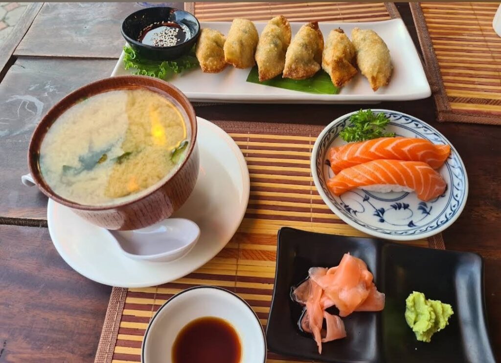 Japanese food at Onaka Sushi Restaurant in Lamai Beach