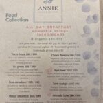Breakfast Menu at Annie's Eatery & Sweetery Lamai Beach