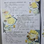 Breakfast Menu at Tom's Bakery Lamai Beach